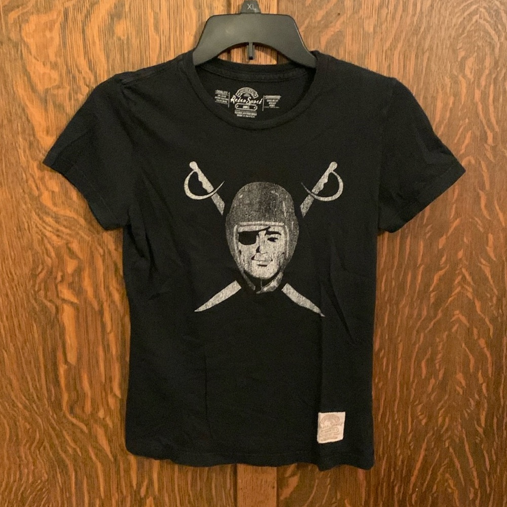 Las Vegas Raiders Logo T-shirt Retro Sports Small S